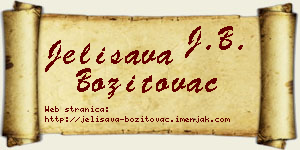 Jelisava Bozitovac vizit kartica